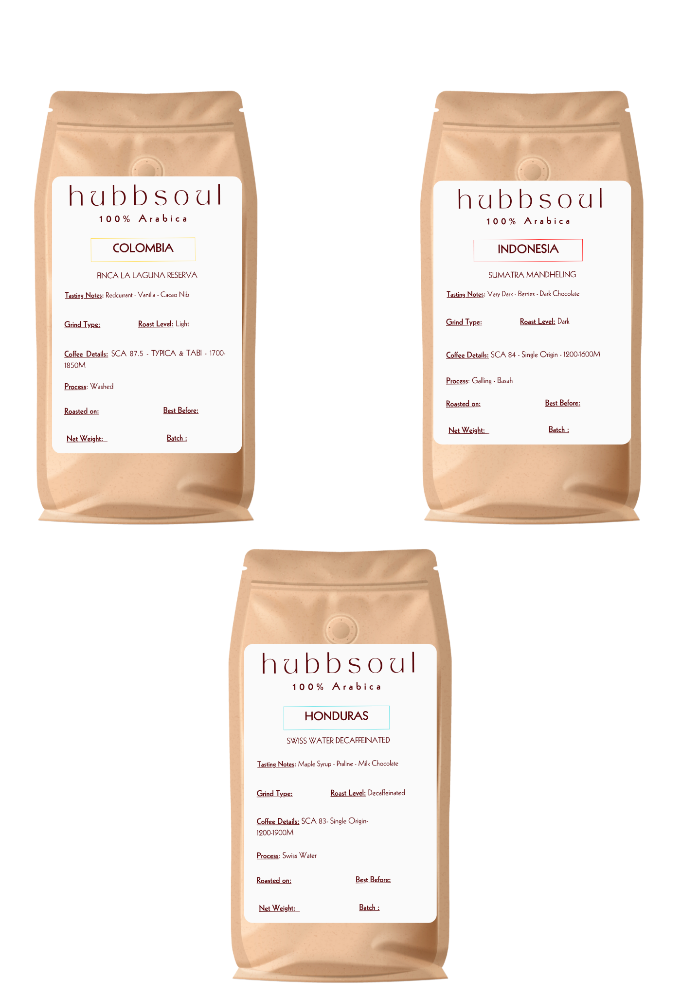 FLAVOUR PACK 3 (LIGHT, DECAFFEINATED, DARK)