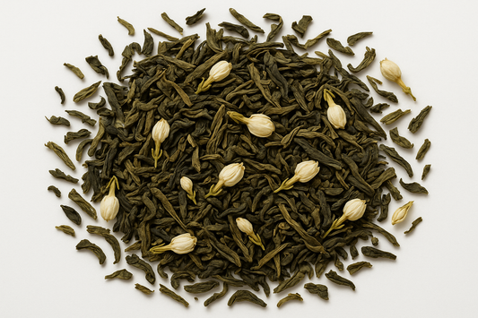 jasmine loose tea leaves a real picture for customer to see on the website
